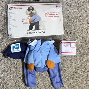 Postal Carrier Mailman Costume for Dogs California Costumes Sz M NEW